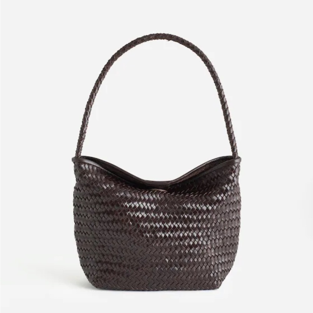 Madewell The Signature Woven Shoulder Bag Coffee Bean